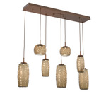 Vessel Linear Multi Light Pendant - Burnished Bronze / Vessel Bronze