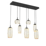 Vessel Linear Multi Light Pendant - Matte Black / Vessel Amber