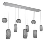 Vessel Linear Multi Light Pendant - Classic Silver / Vessel Smoke