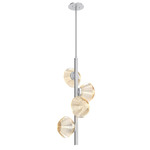 Mesa Twisted Vine Chandelier - Classic Silver / Mesa Amber