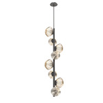 Mesa Twisted Vine Chandelier - Graphite / Mesa Amber