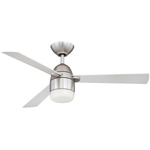 Antron Ceiling Fan with Light - Satin Nickel / Silver