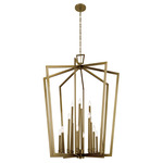 Abbotswell Chandelier - Natural Brass