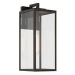 Branner Outdoor Wall Sconce - Olde Bronze / Clear