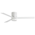 Tanker Hugger Ceiling Fan with Light - Matte White