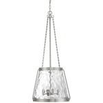 Crawford Pendant - Satin Nickel / Clear