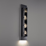 Strata Color-Select Wall Sconce - Black / Crystal