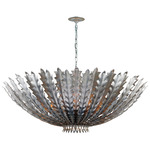 Hampton Chandelier - Burnished Silver Leaf