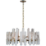 Bonnington Chandelier - Hand Rubbed Antique Brass / Alabaster