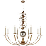 Gramercy Chandelier - Gilded Iron / Antique Mirror