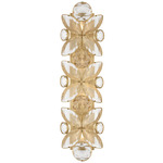 Lloyd Long Wall Sconce - Soft Brass / Crystal