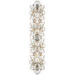 Lloyd Long Wall Sconce - Polished Nickel / Crystal