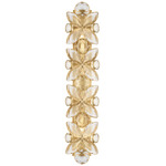 Lloyd Long Wall Sconce - Soft Brass / Crystal