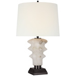 Luxor Table Lamp - Alabaster / Bronze / Linen