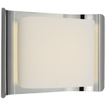 Penumbra Wide Wall Sconce - Polished Nickel / Linen