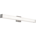 Tad Color-Select Bathroom Vanity Light - Satin Nickel / White