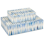 Nadene Box Set of 2 - Blue / White