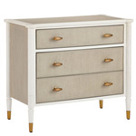 Aster Chest - Off White / Polished Brass