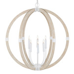 Bastian Orb Chandelier - Sugar White / Sandstone