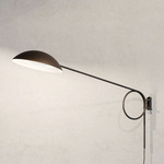 Spring Plug-In Wall Light - Black / White