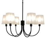 Smyrna Chandelier - Black / White