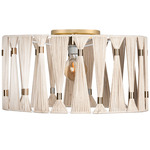 Macclenny Ceiling Light Fixture - Brushed Brass / Beige