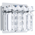 Fuetescusa Wall Sconce - Chrome / Clear