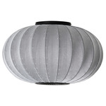 Knit Wit Round Ceiling Light - Matte Black / Silver