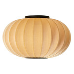 Knit Wit Round Ceiling Light - Matte Black / Sunrise