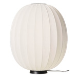 Knit Wit Level Long Floor Lamp - Matte Black / Pearl White