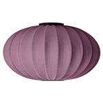 Knit Wit Round Ceiling Light - Matte Black / Burgundy