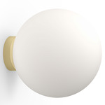 Bola Sphere Wall / Ceiling Light - Brass / Opal