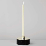 Cache Candle Holder - Black Marble / Polished Brass