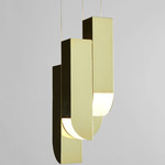 Cora Pendant - Polished Brass