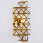 Gridlock Wall Sconce - Brass