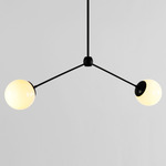 Modo Linear Pendant - Black / Cream