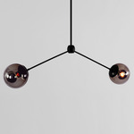 Modo Linear Pendant - Black / Smoke