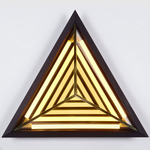 Stella Triangle Wall Sconce - Black