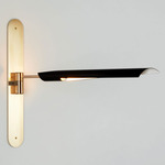 Boden Wall Light - Brushed Brass / Black