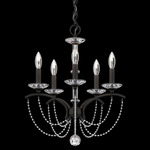 Priscilla Chandelier - Black / Optic Crystal