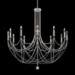 Verdana Chandelier - Antique Silver  / Optic Crystal