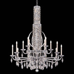 Siena Claw Chandelier - Antique Silver  / Radiance Crystal