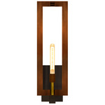 Aurora Outdoor Wall Light - Antique Copper / Clear