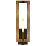 Aurora Outdoor Wall Light - Brass / Clear