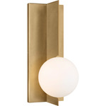 Orbel Wall Sconce - Natural Brass / Frosted