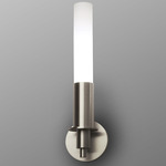 Mercury Wall Sconce - Satin Nickel / Etched Glass