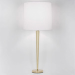Pacific Heights Table Lamp - Polished Brass / White Linen
