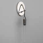 Icicle Drop Wall Sconce - Polished Nickel / Clear Glass Icicle