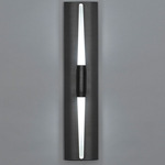 Icicle Wand Wall Light - Blackened Brass / Etched Glass Icicle