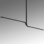 Branch Linear Pendant - Blackened Brass